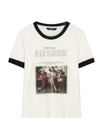 Vintage Photo Ringer T-shirt