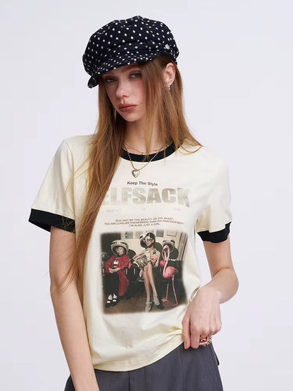 Vintage Photo Ringer T-shirt