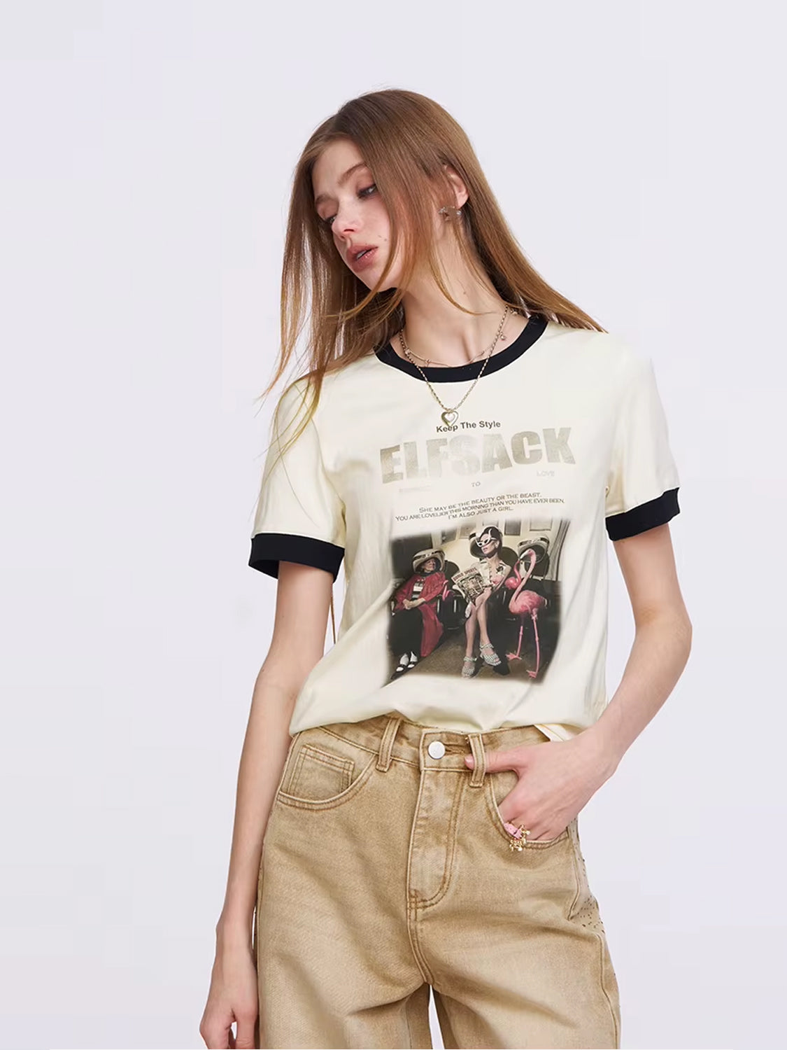 Vintage Photo Ringer T-shirt