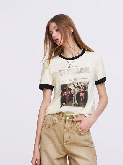 Vintage Photo Ringer T-shirt