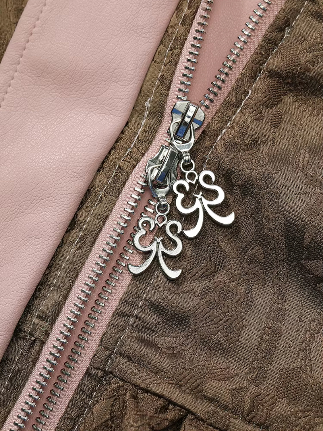 Vintage Sweet Cool Rivet Accent Jacquard Ruffle Cropped Jacket
